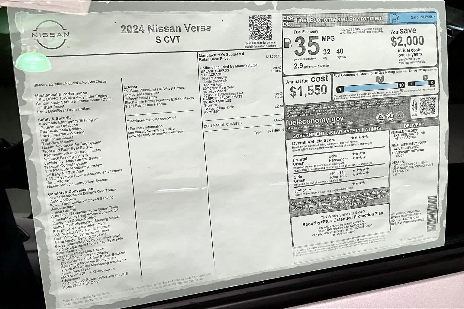 2024 Nissan Versa S 26