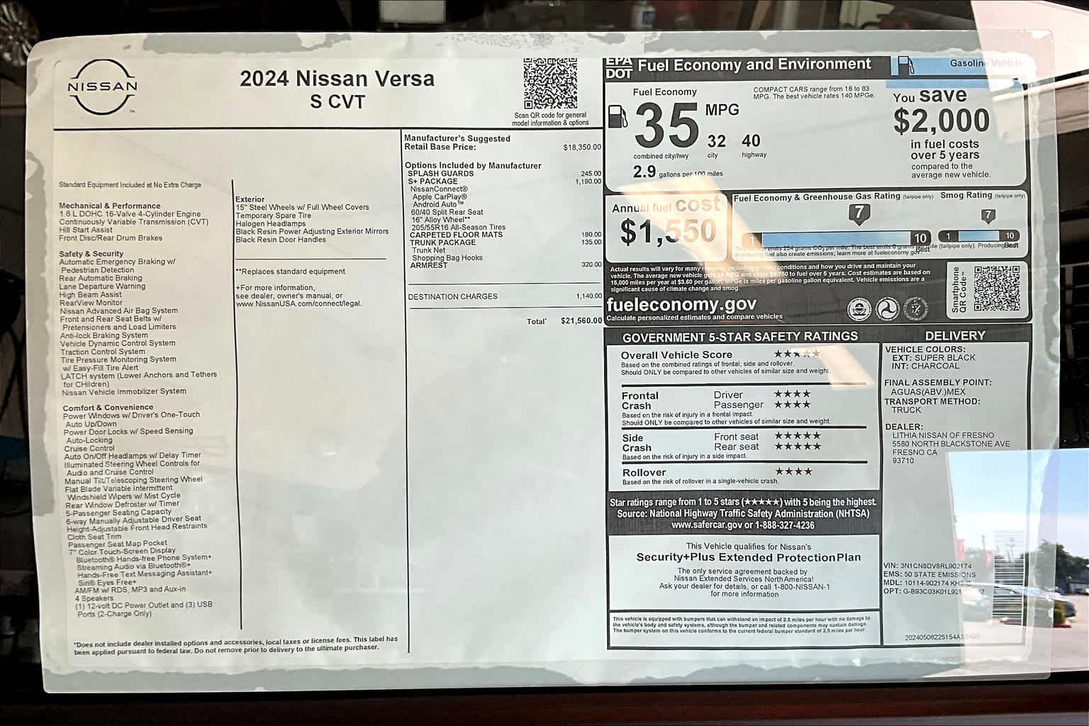 2024 Nissan Versa S 26