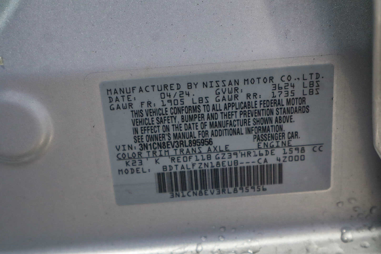 2024 Nissan Versa SV 22