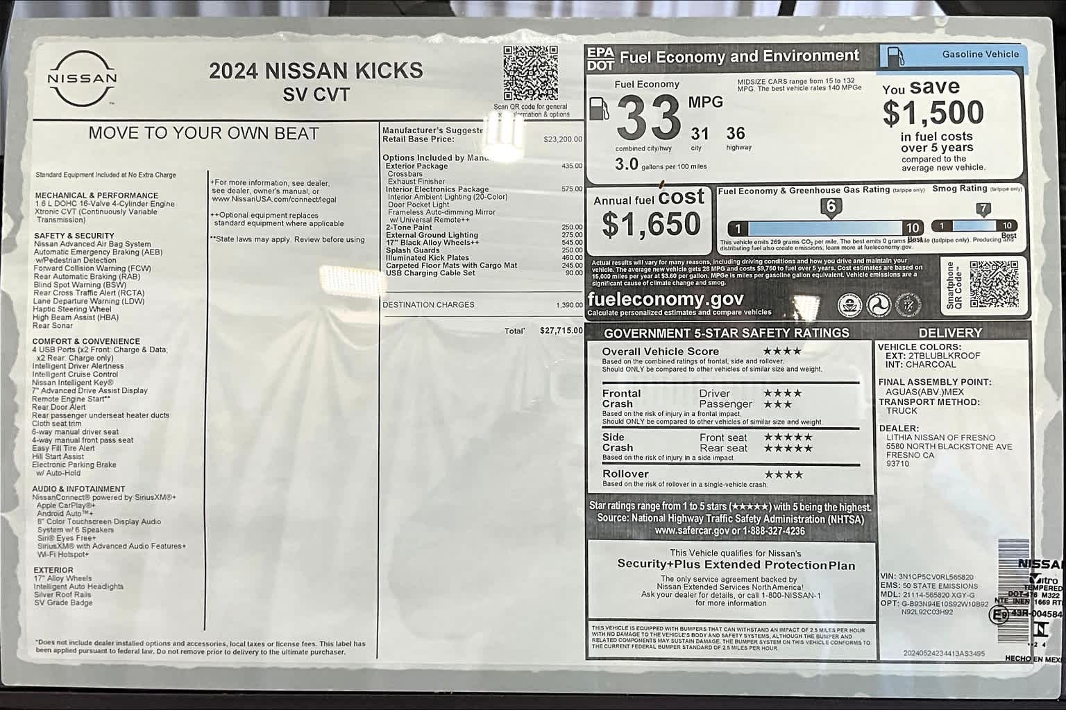 2024 Nissan Kicks SV 40