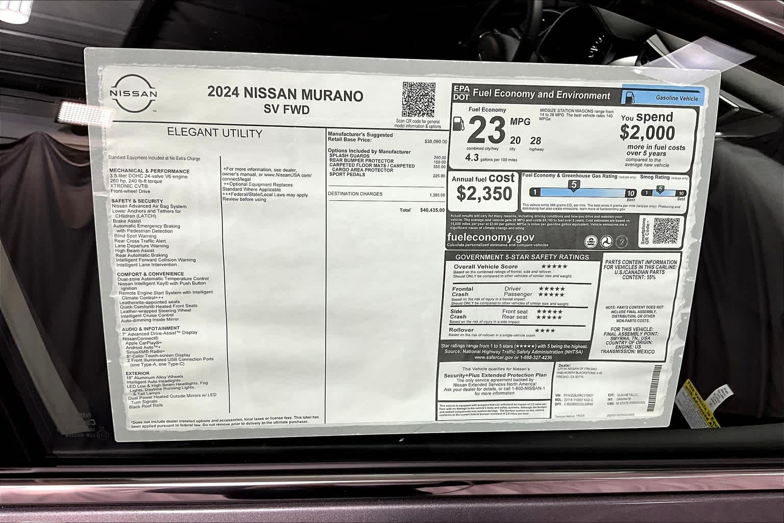 2024 Nissan Murano SV 40