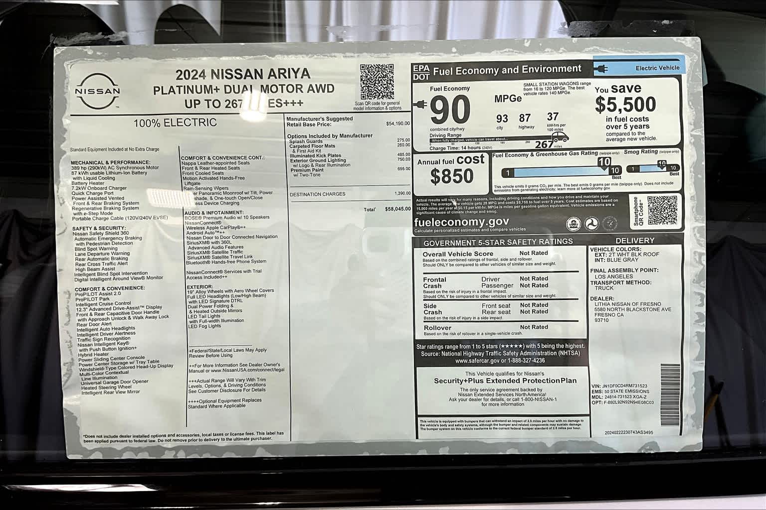 2024 Nissan Ariya PLATINUM+ 40