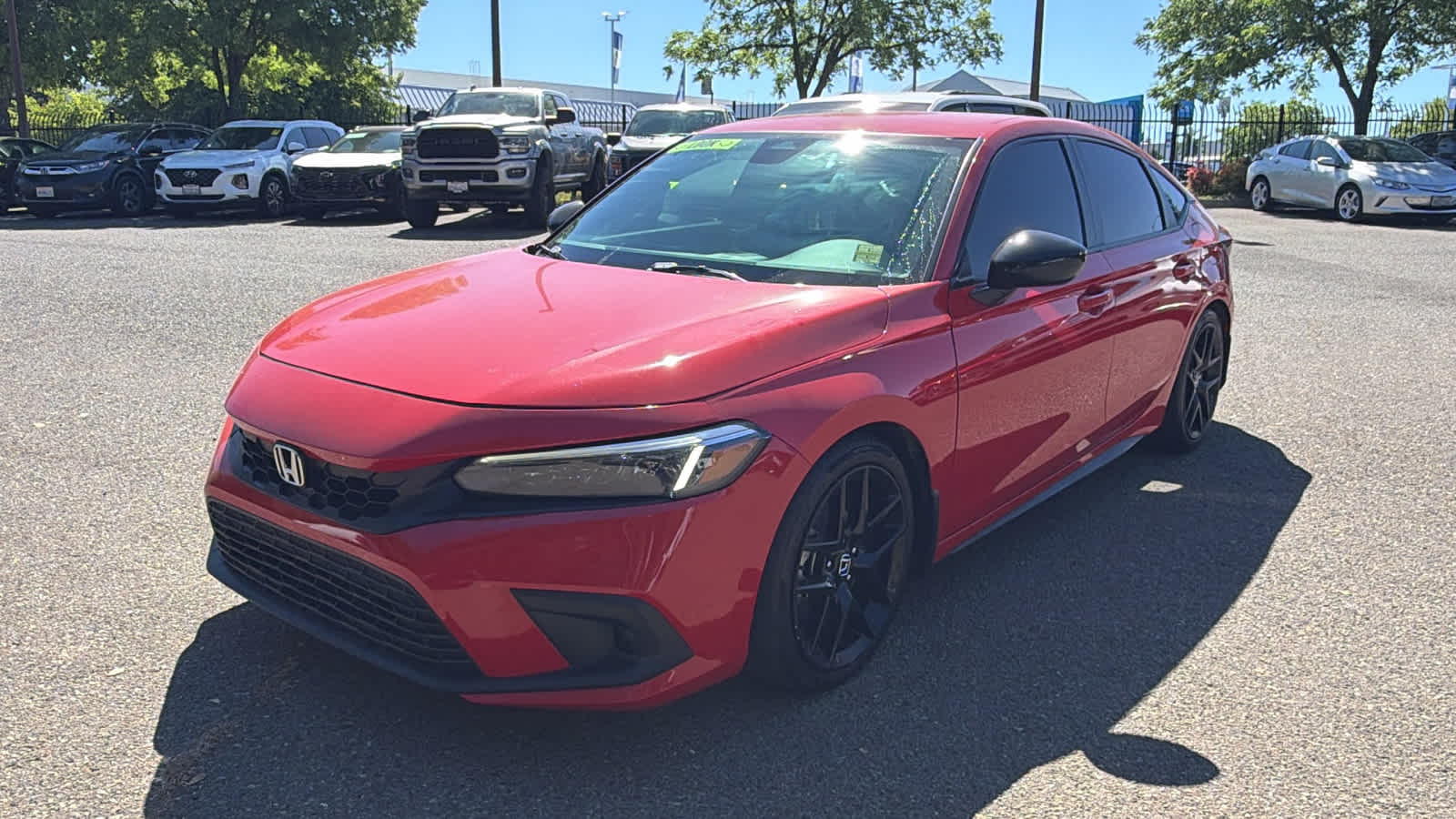 Rallye Red 2023 Honda Civic Hatchback Hatchback Front-Wheel Drive 6-Speed Manual