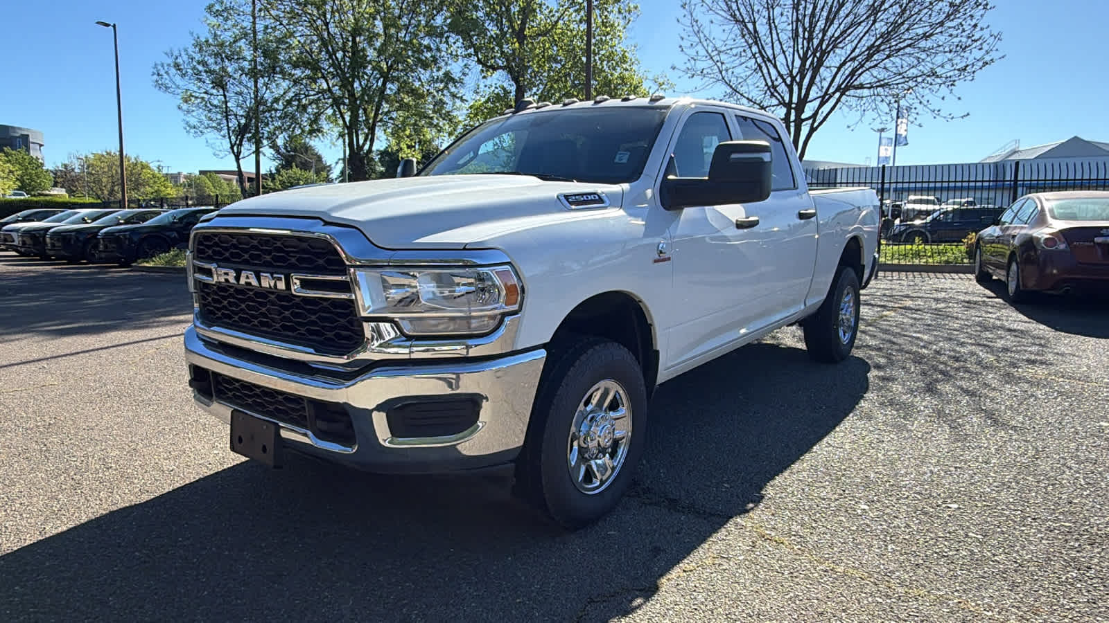 Bright White Clearcoat 2024 RAM 2500 Tradesman Crew Cab 4WD Pickup Truck Four-Wheel Drive 6-Speed Automatic