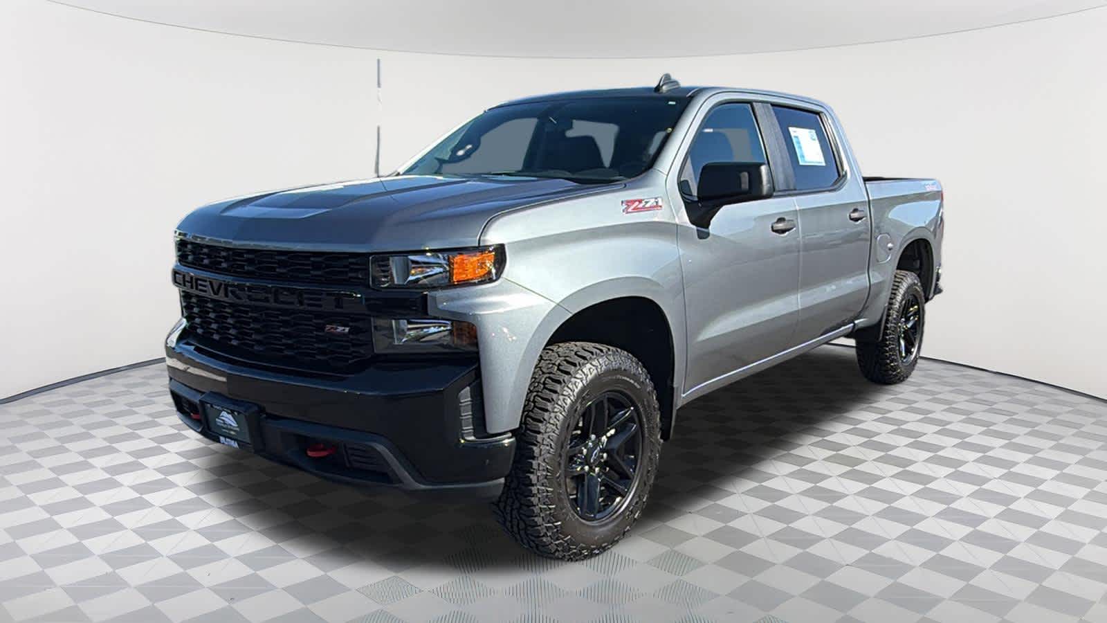 Gray (Satin Steel Metallic) 2020 Chevrolet Silverado 1500 Pickup Truck Four-Wheel Drive 6-Speed Automatic