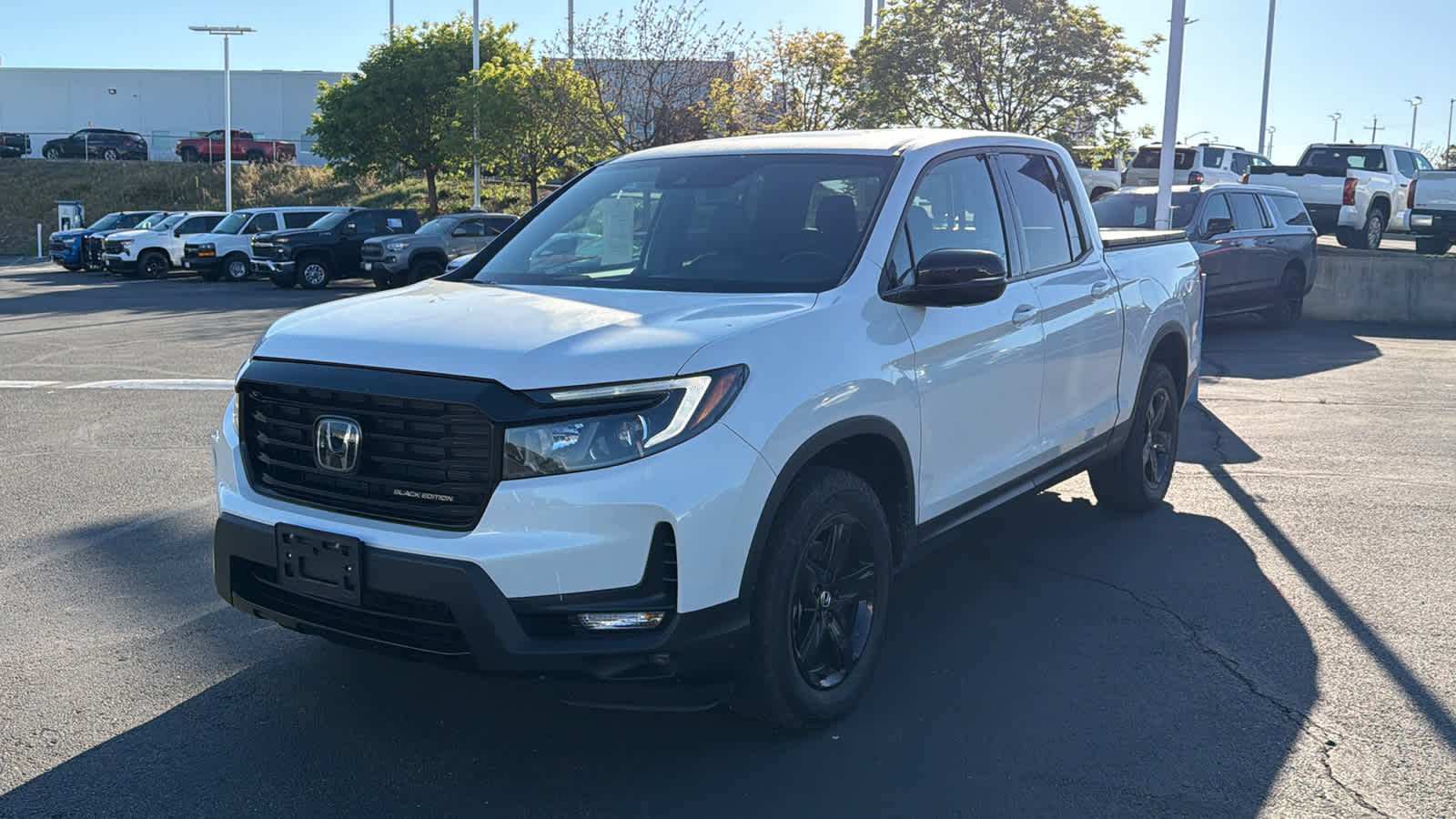 Platinum White Pearl 2023 Honda Ridgeline Black Edition AWD Pickup Truck All-Wheel Drive 9-Speed Automatic