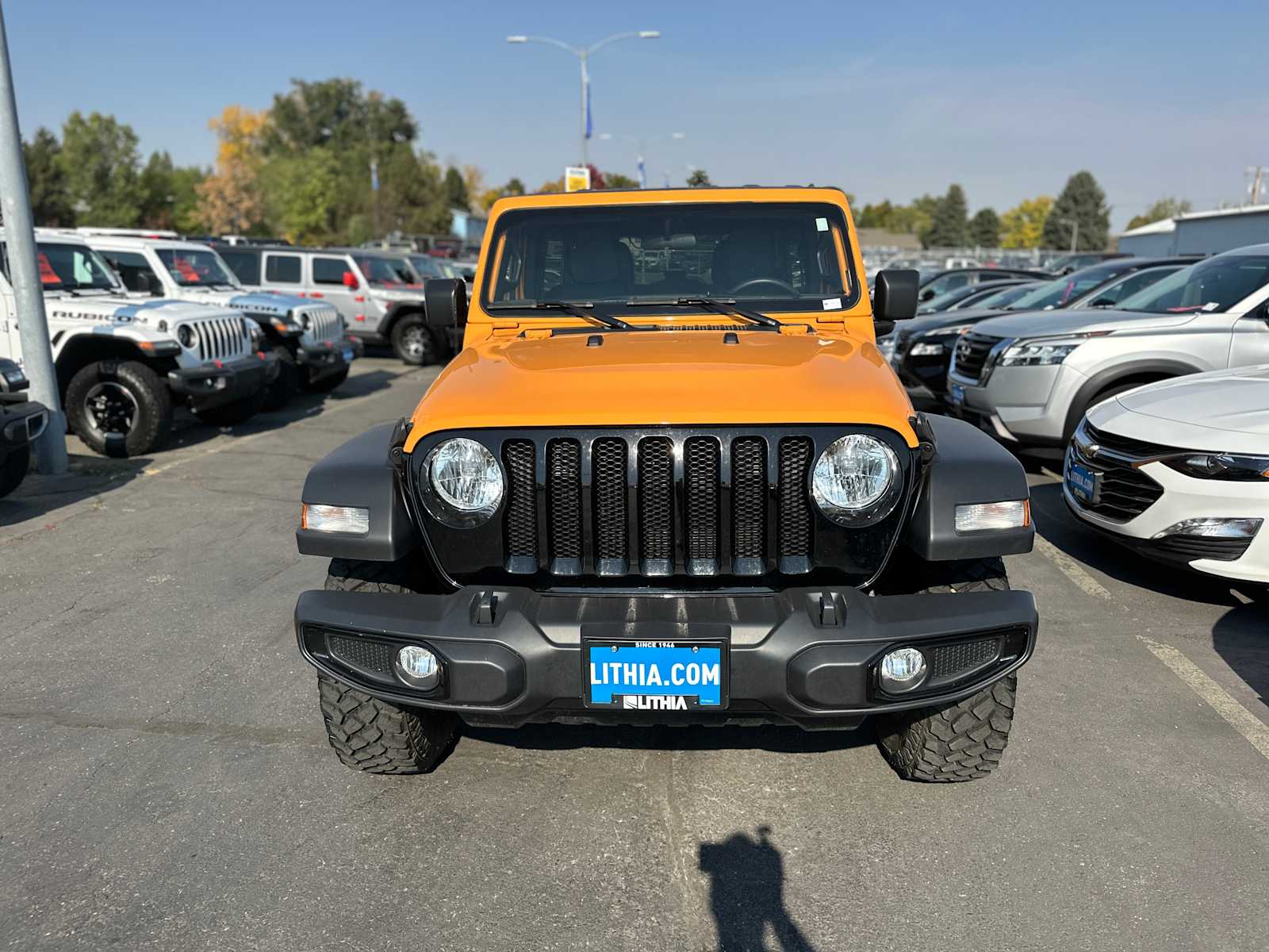 Used 2021 Jeep Wrangler Unlimited Willys Sport with VIN 1C4HJXDM2MW667631 for sale in Billings, MT