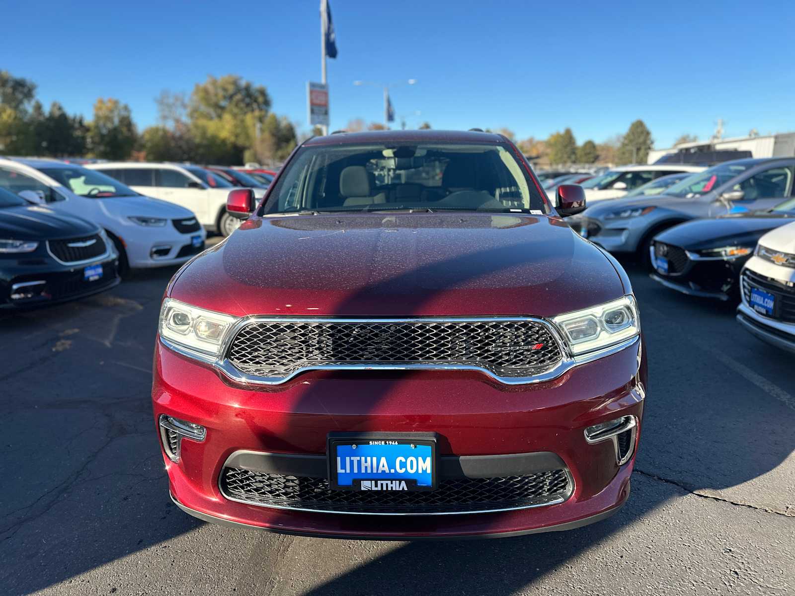 Used 2022 Dodge Durango SXT with VIN 1C4RDJAG3NC228397 for sale in Billings, MT