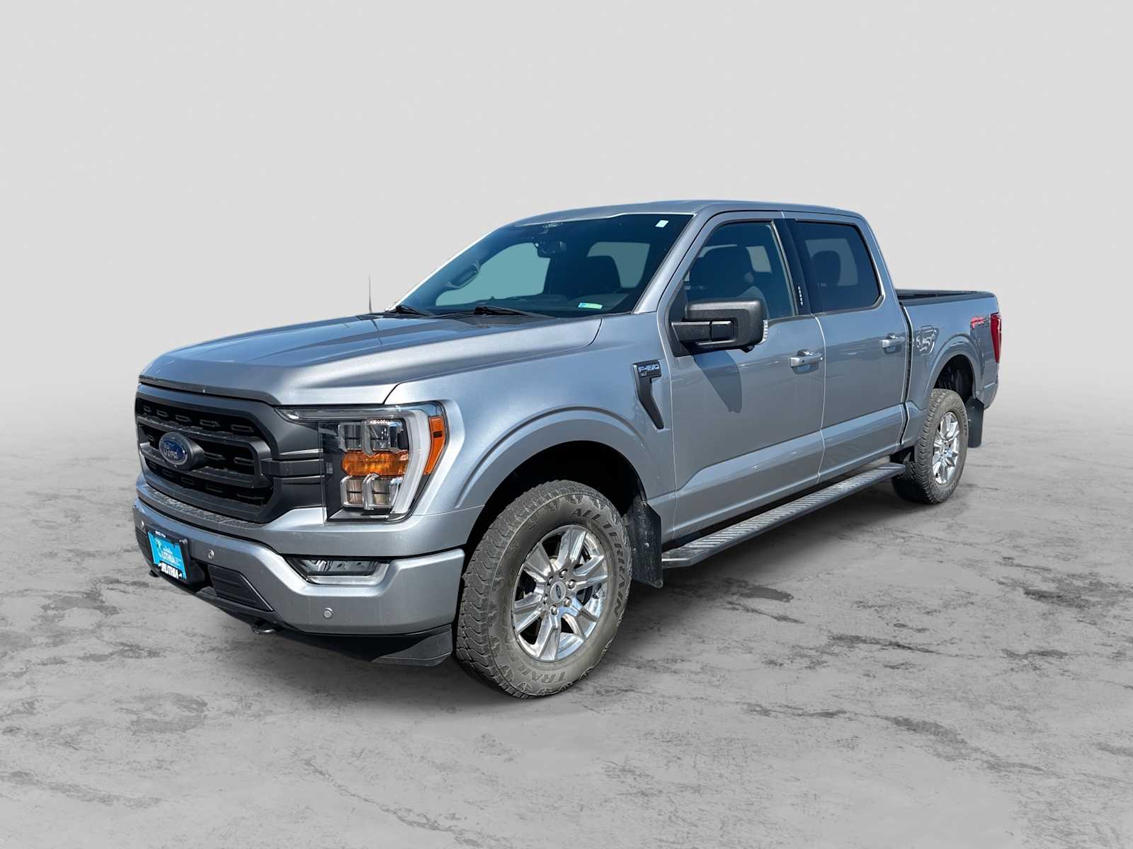 Iconic Silver Metallic 2022 Ford F-150 Pickup Truck Four-Wheel Drive Automatic