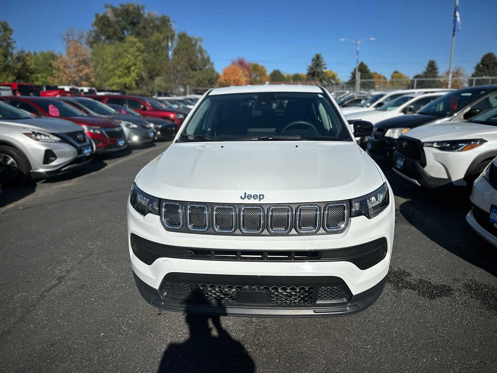 Used 2022 Jeep Compass Sport with VIN 3C4NJDAB9NT205563 for sale in Billings, MT