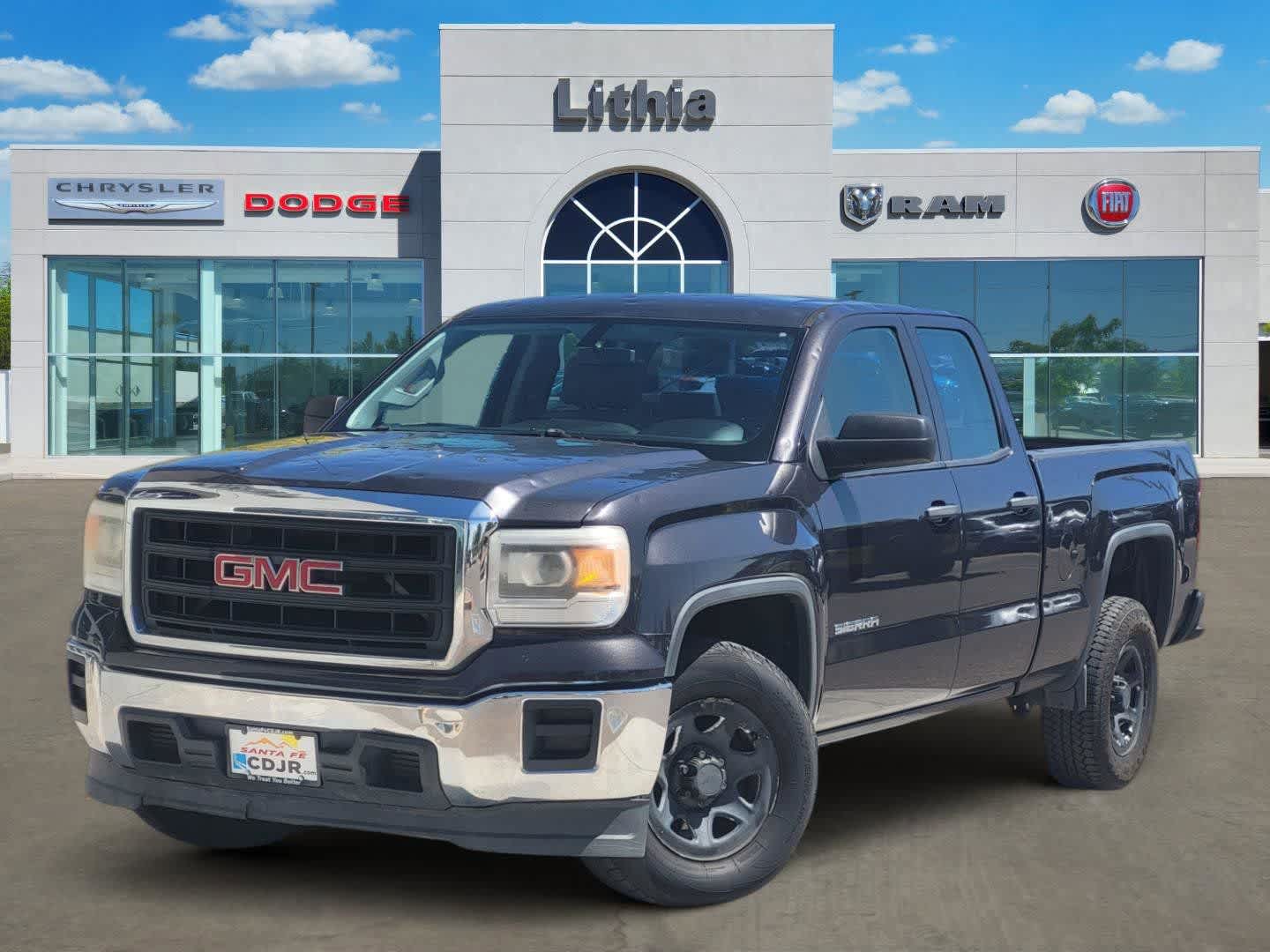 Gray (Iridium Metallic) 2014 GMC Sierra 1500 Base Double Cab Pickup Truck 4X2 6-Speed Automatic
