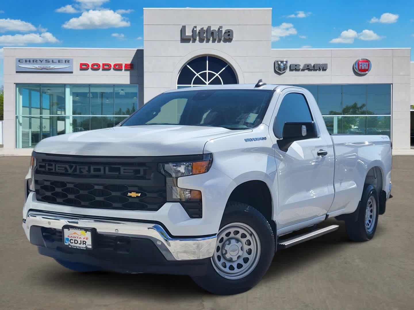 Summit White 2026 Chevrolet Silverado 1500 Pickup Truck Four-Wheel Drive Automatic