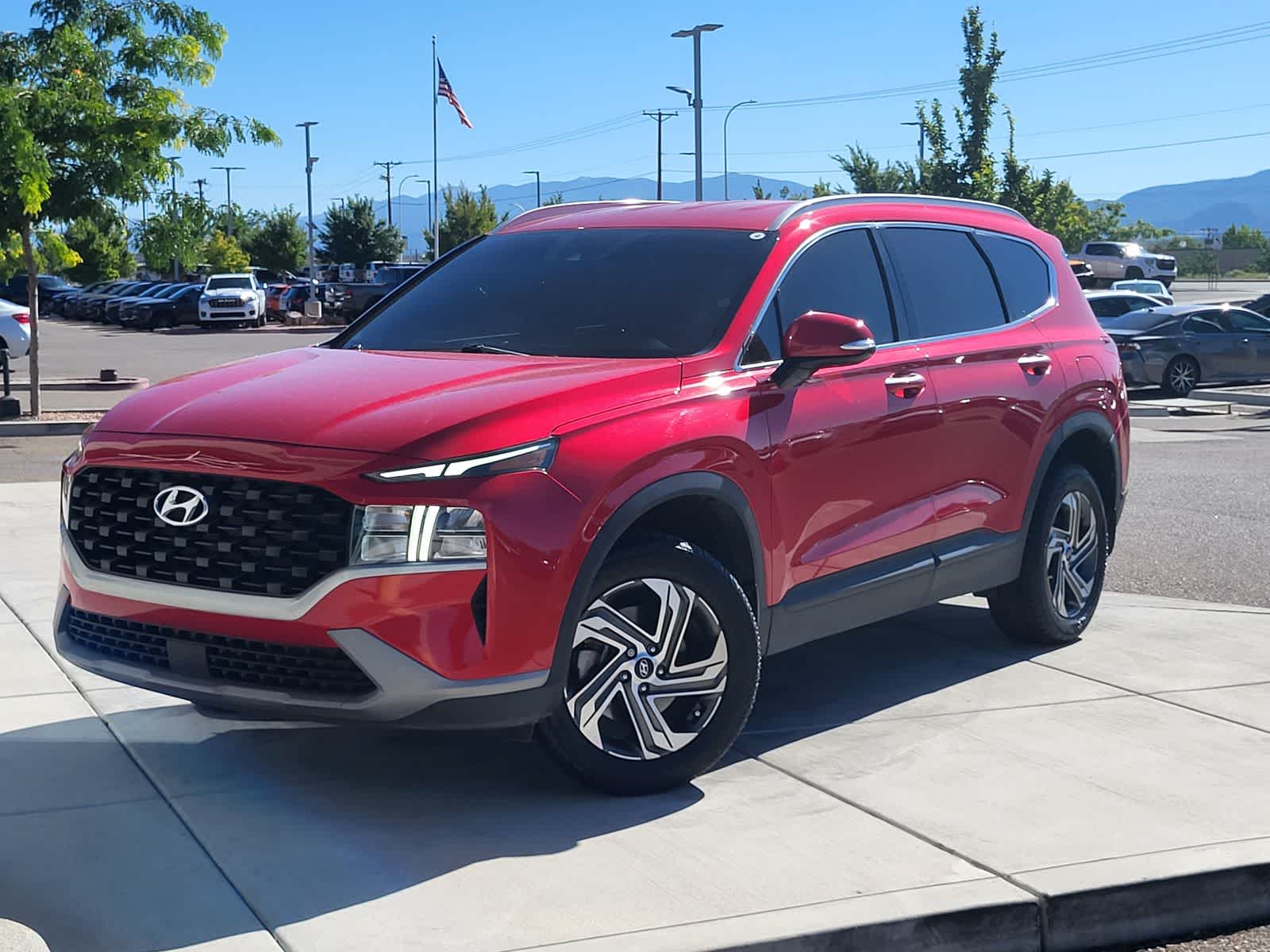 Calypso Red 2023 Hyundai Santa Fe SUV / Crossover All-Wheel Drive 8-Speed Automatic