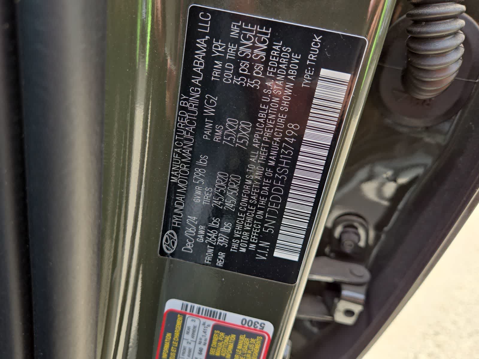 new 2025 Hyundai Santa Cruz car, priced at $43,805