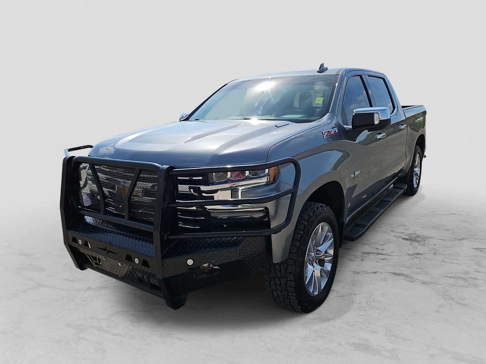 Gray (Satin Steel Metallic) 2022 Chevrolet Silverado 1500 LTZ Crew Cab 4WD Pickup Truck Four-Wheel Drive Automatic