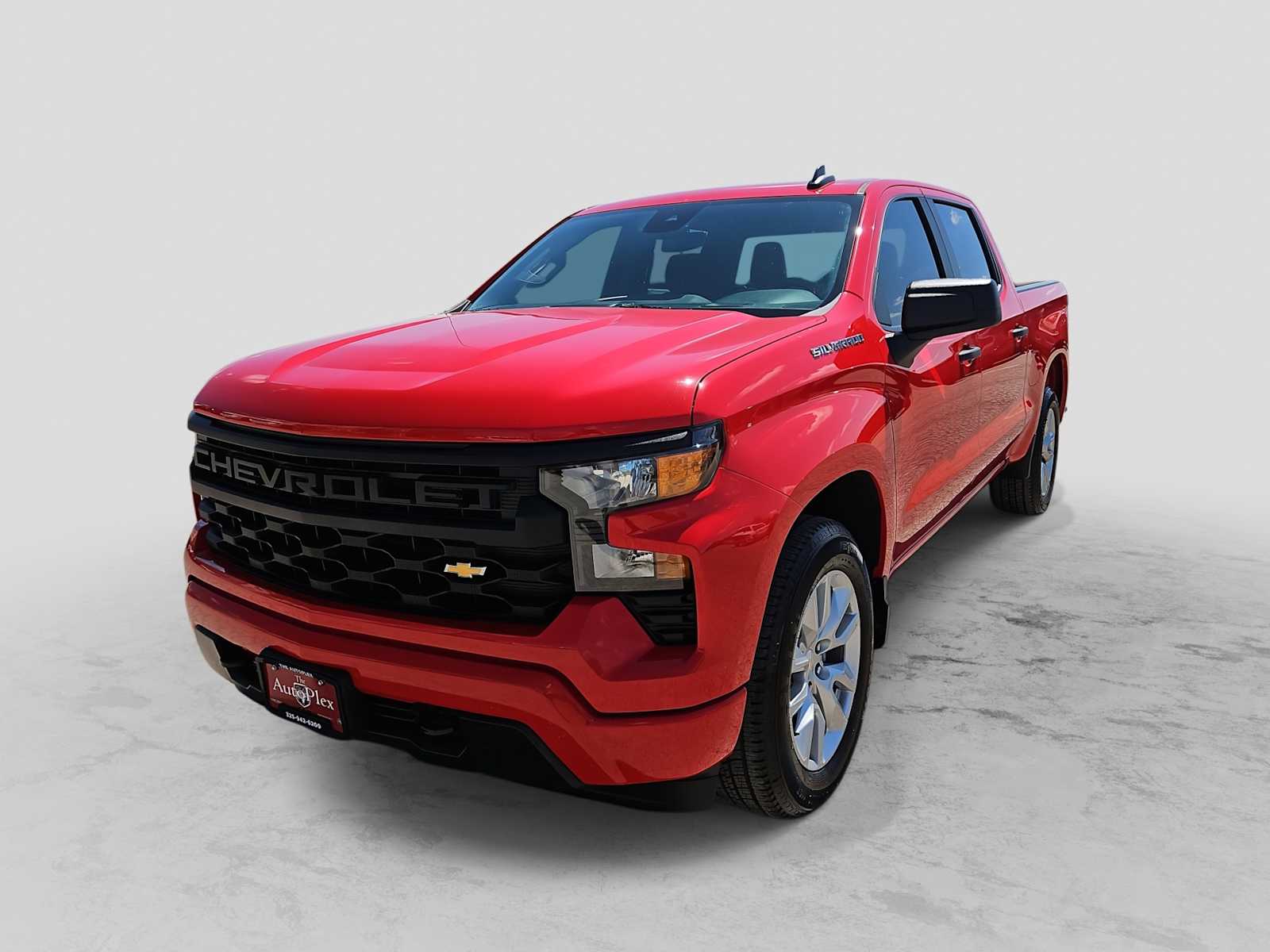 Red Hot 2022 Chevrolet Silverado 1500 Custom Crew Cab RWD Pickup Truck 4X2 8-Speed Automatic