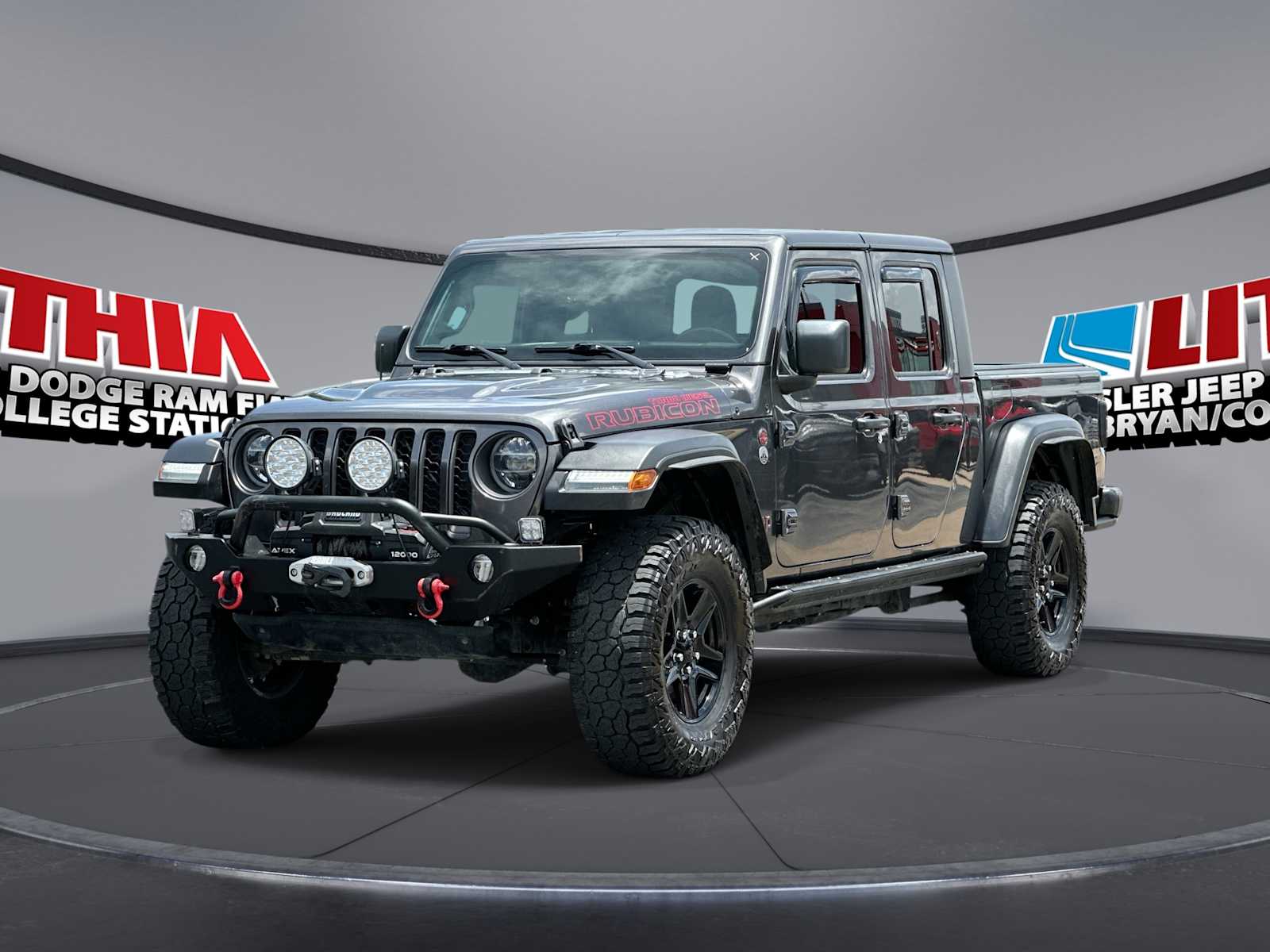 Gray (Granite Crystal Metallic Clearcoat) 2021 Jeep Gladiator Pickup Truck Four-Wheel Drive 8-Speed Automatic
