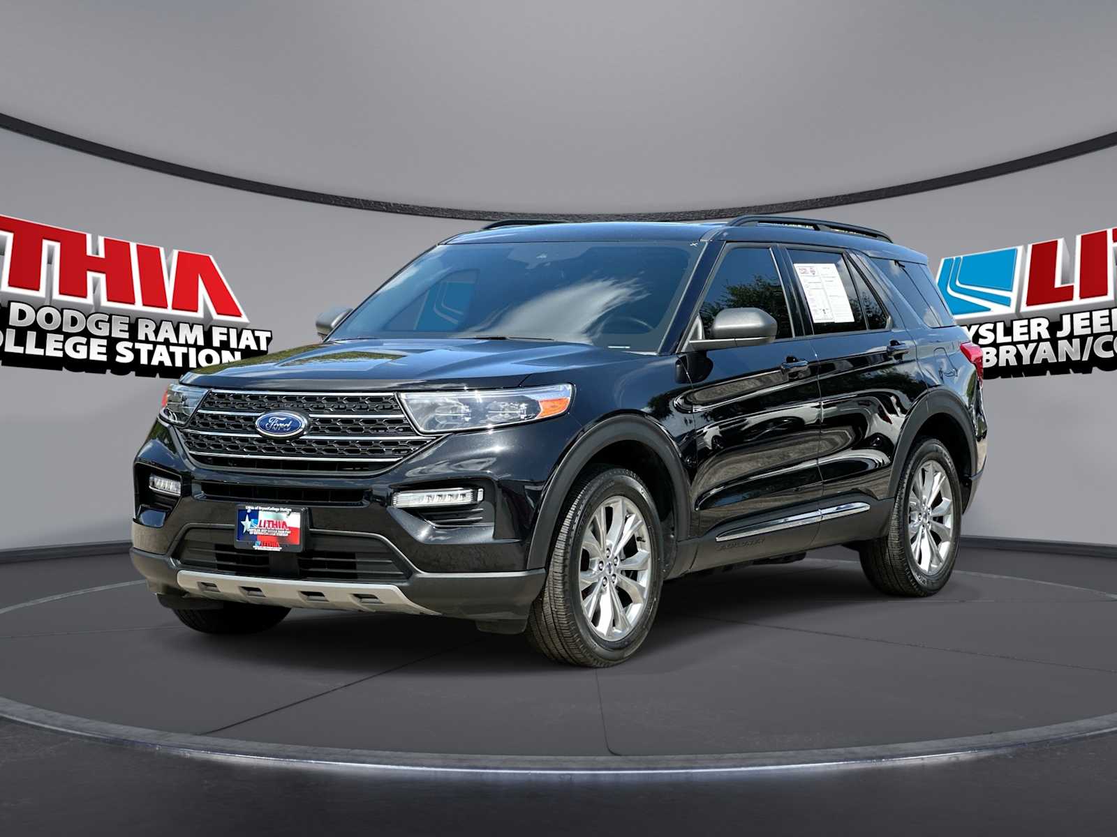 Agate Black Metallic 2023 Ford Explorer SUV / Crossover All-Wheel Drive Automatic