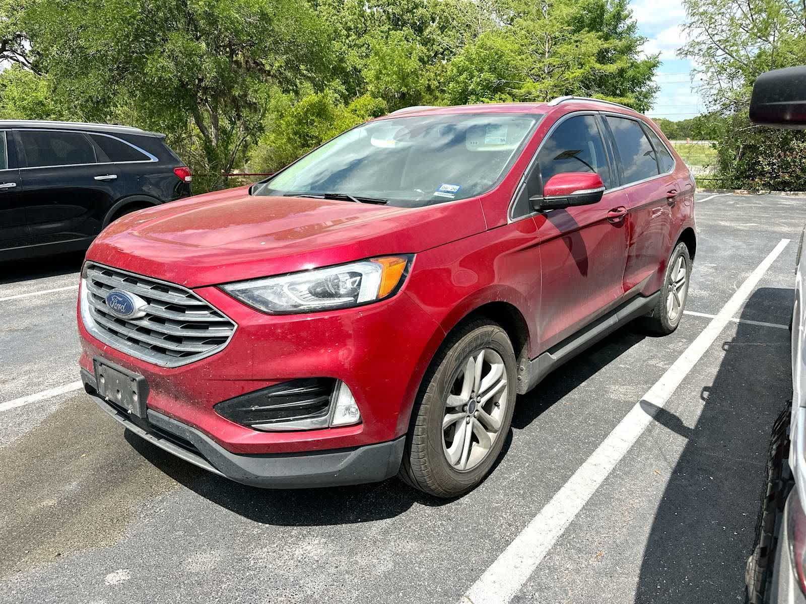Rapid Red Metallic Tinted Clearcoat 2020 Ford Edge SEL FWD SUV / Crossover Front-Wheel Drive 8-Speed Automatic