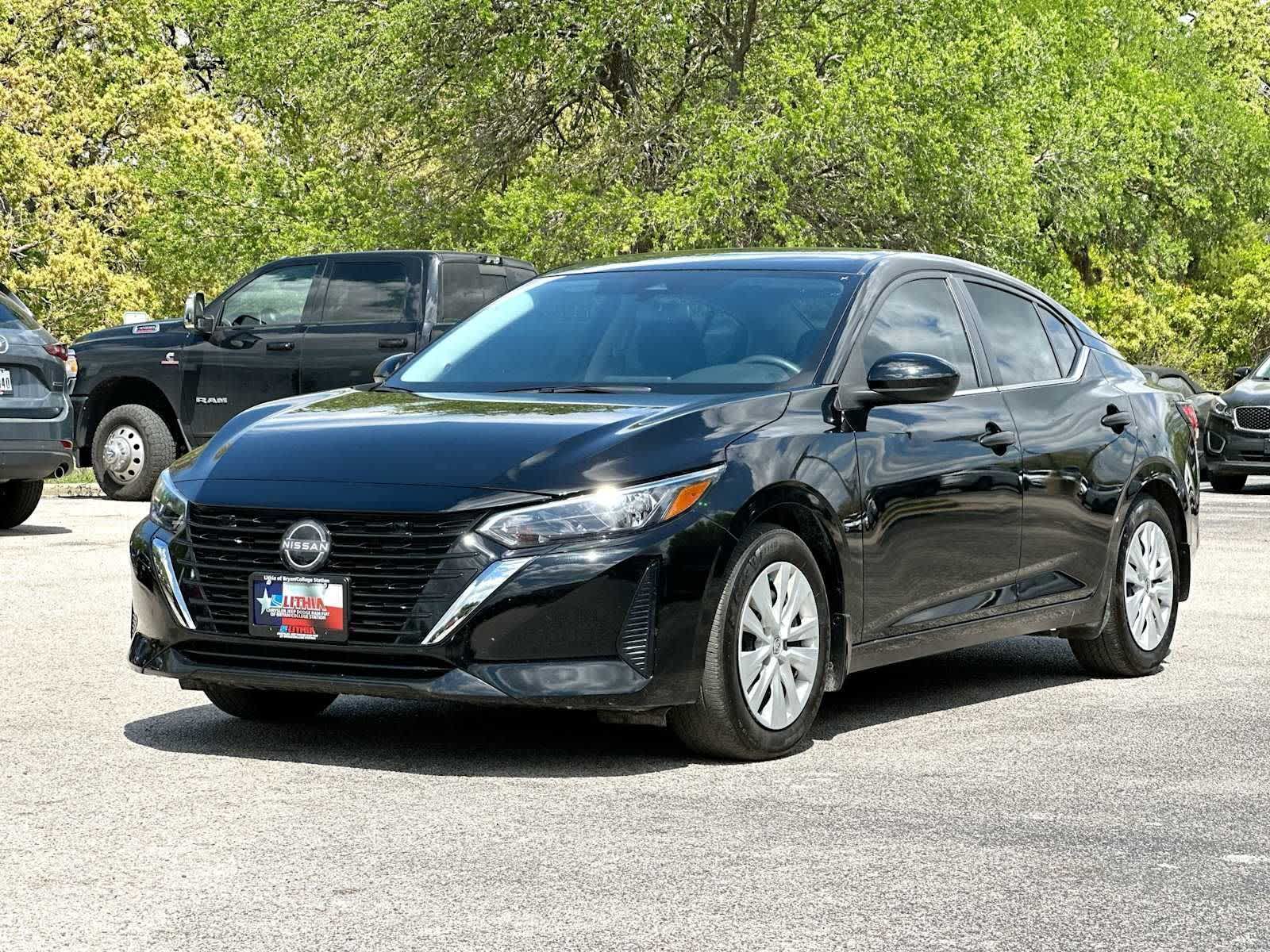 Super Black 2024 Nissan Sentra S FWD Sedan Front-Wheel Drive Continuously Variable Transmission