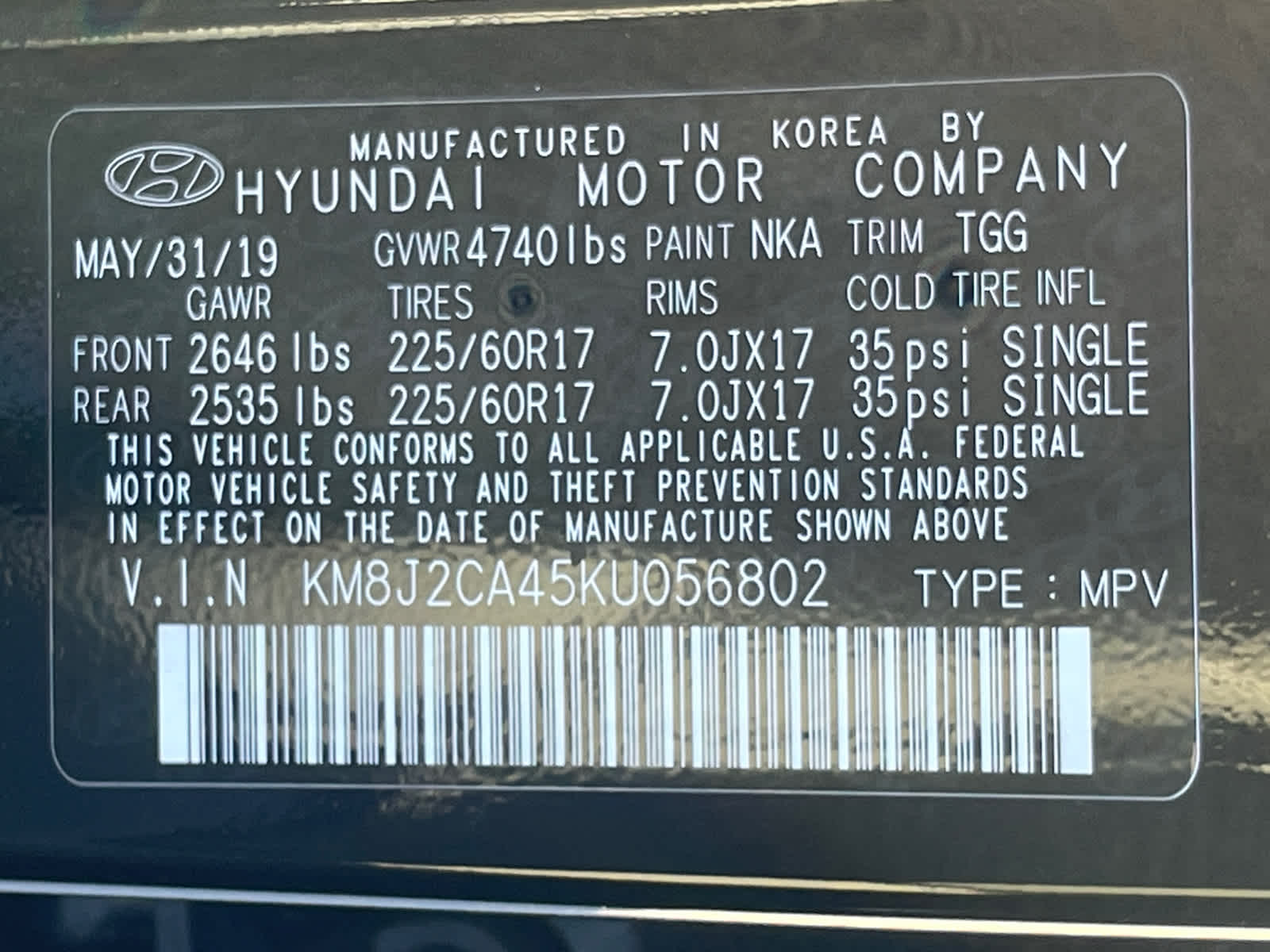 2019 Hyundai Tucson SE 22