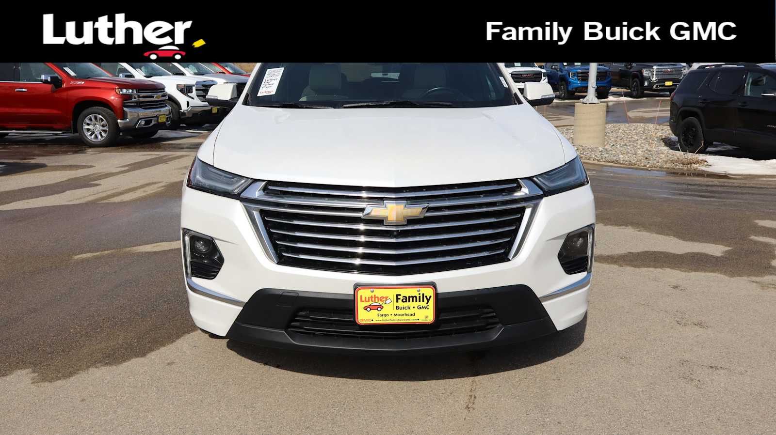 White 2023 Chevrolet Traverse Premier AWD SUV / Crossover Four-Wheel Drive Automatic