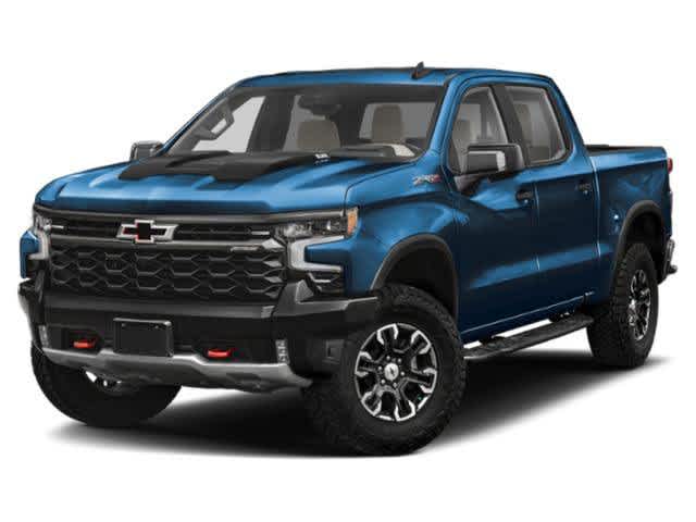 Blue 2023 Chevrolet Silverado 1500 ZR2 Crew Cab 4WD Pickup Truck Four-Wheel Drive Automatic
