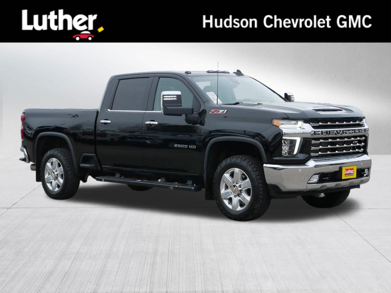 Mosaic Black Metallic 2021 Chevrolet Silverado 2500HD LTZ Crew Cab 4WD Pickup Truck Four-Wheel Drive Automatic