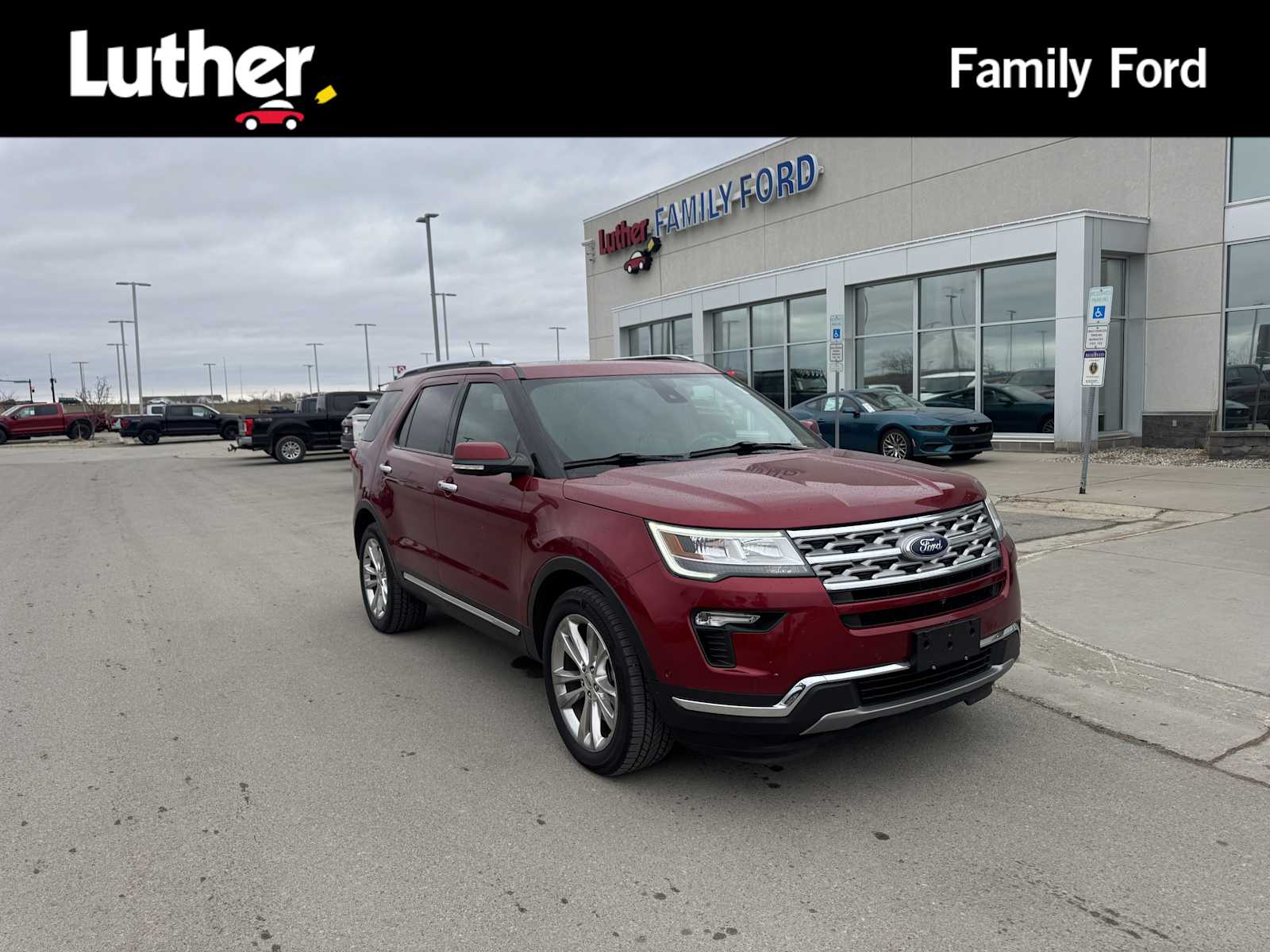 Red 2019 Ford Explorer Limited AWD SUV / Crossover All-Wheel Drive Automatic