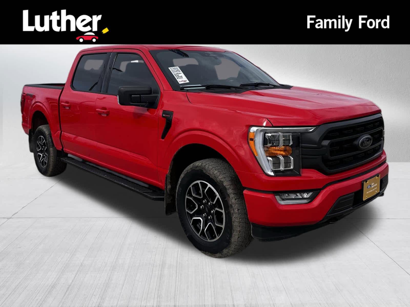 Red 2023 Ford F-150 XLT SuperCrew 4WD Pickup Truck Four-Wheel Drive Automatic
