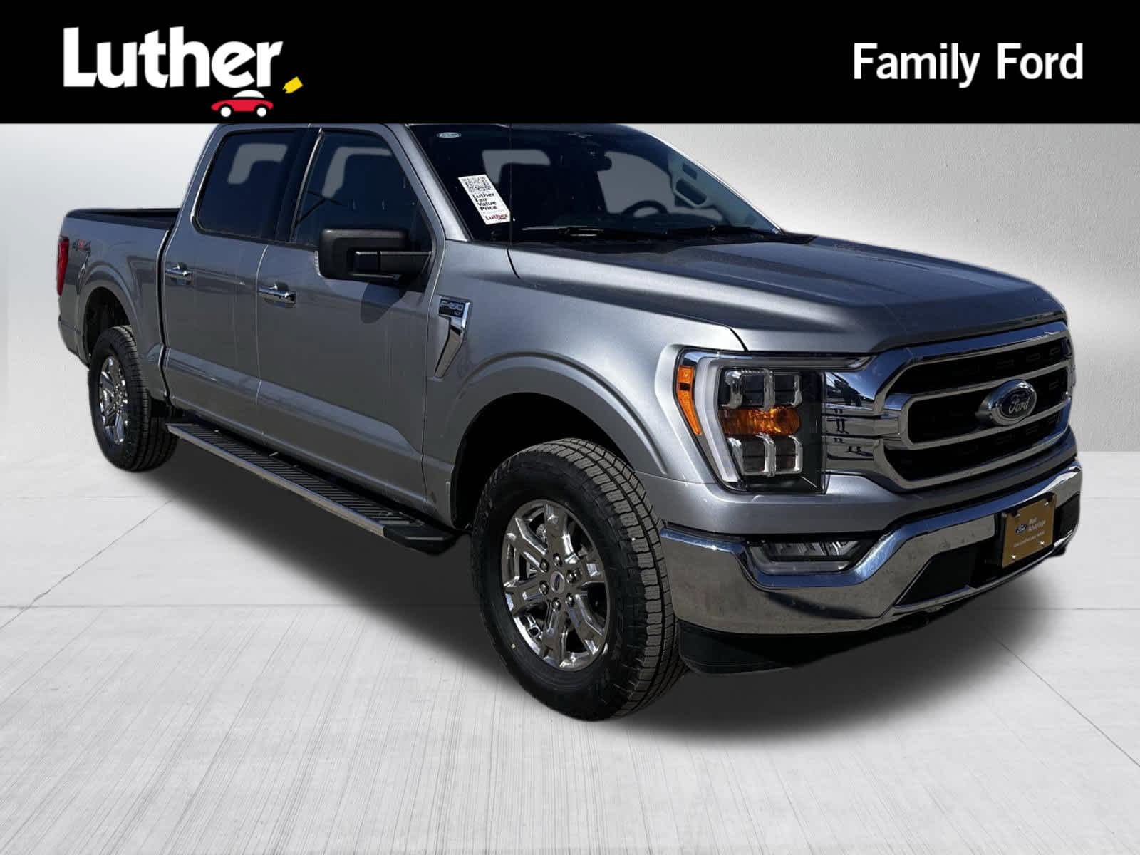 Silver 2023 Ford F-150 XLT SuperCrew 4WD Pickup Truck Four-Wheel Drive Automatic