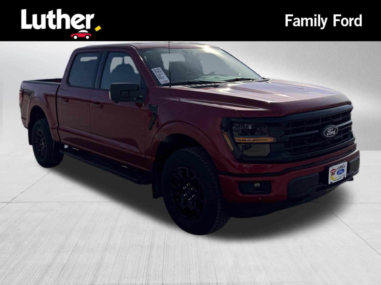 Red 2025 Ford F-150 XLT SuperCrew 4WD Pickup Truck Four-Wheel Drive Automatic