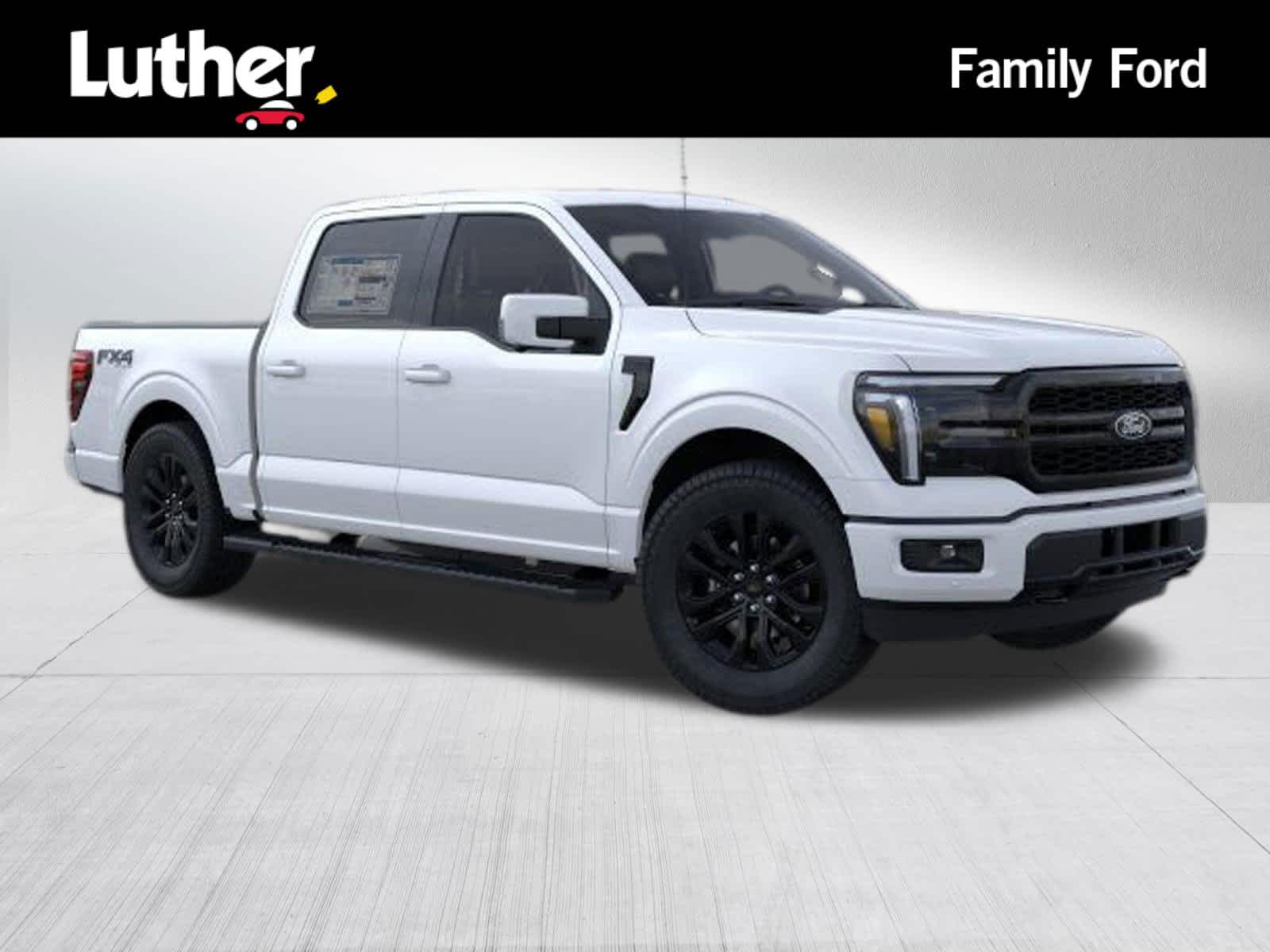 White 2026 Ford F-150 Lariat SuperCrew 4WD Pickup Truck Four-Wheel Drive Automatic
