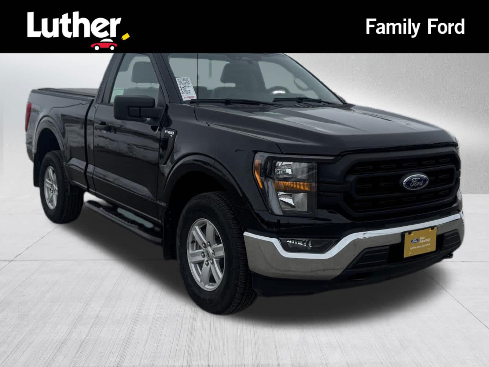 Black 2023 Ford F-150 XL Regular Cab 4WD Pickup Truck Four-Wheel Drive Automatic