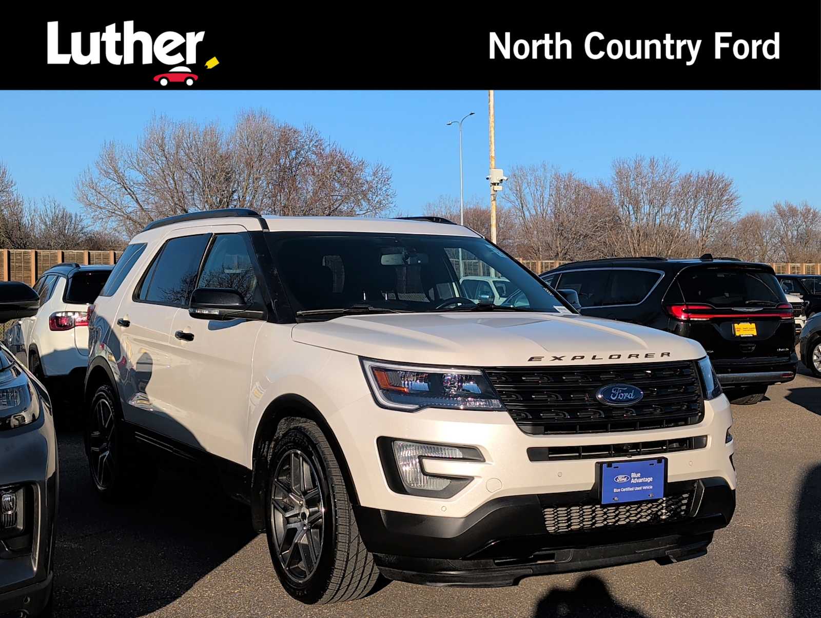 White 2017 Ford Explorer Sport AWD SUV / Crossover All-Wheel Drive Automatic