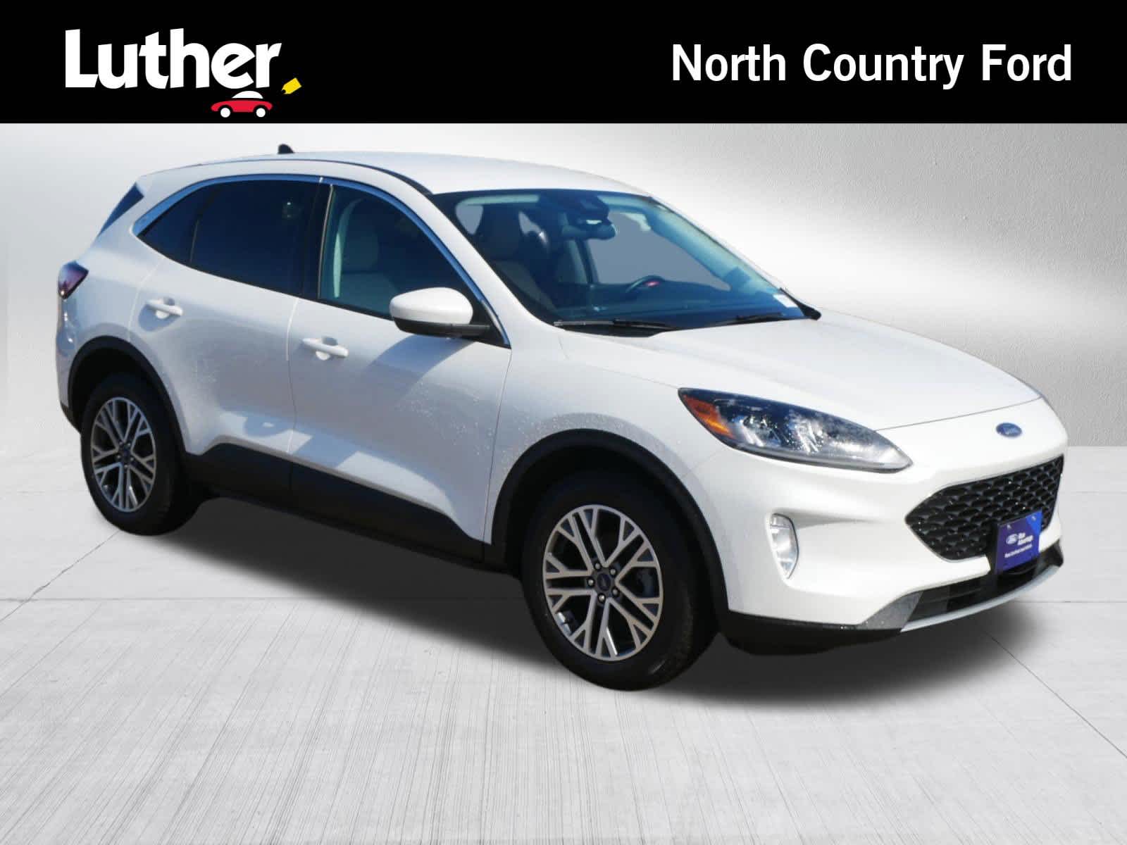 White 2022 Ford Escape Hybrid SEL AWD SUV / Crossover All-Wheel Drive Continuously Variable Transmission