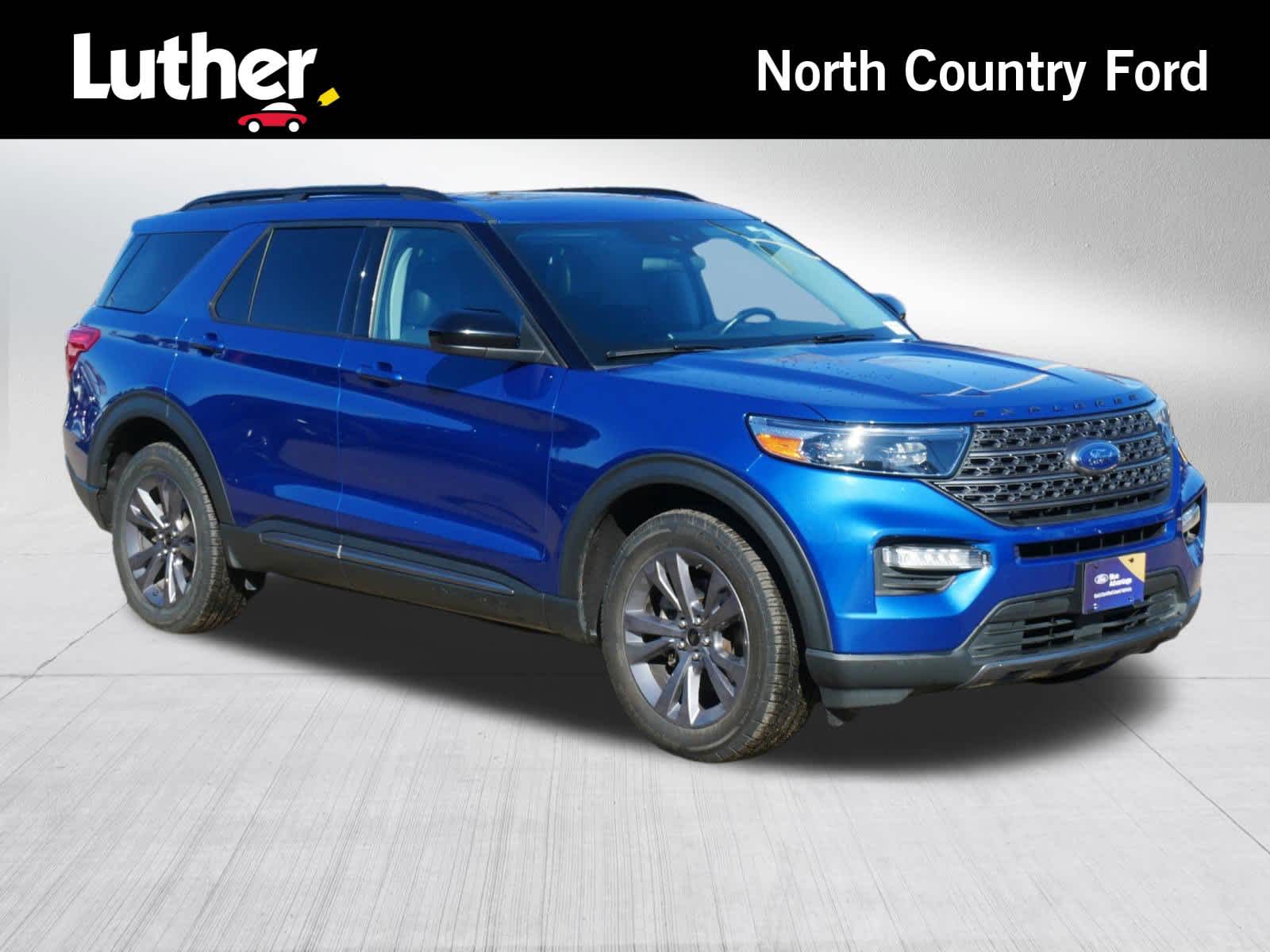 Blue 2022 Ford Explorer XLT AWD SUV / Crossover All-Wheel Drive Automatic