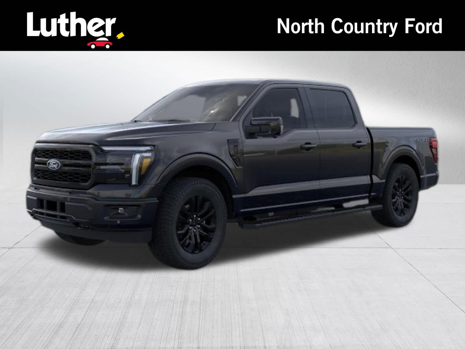 Black 2026 Ford F-150 Lariat SuperCrew 4WD Pickup Truck Four-Wheel Drive Automatic