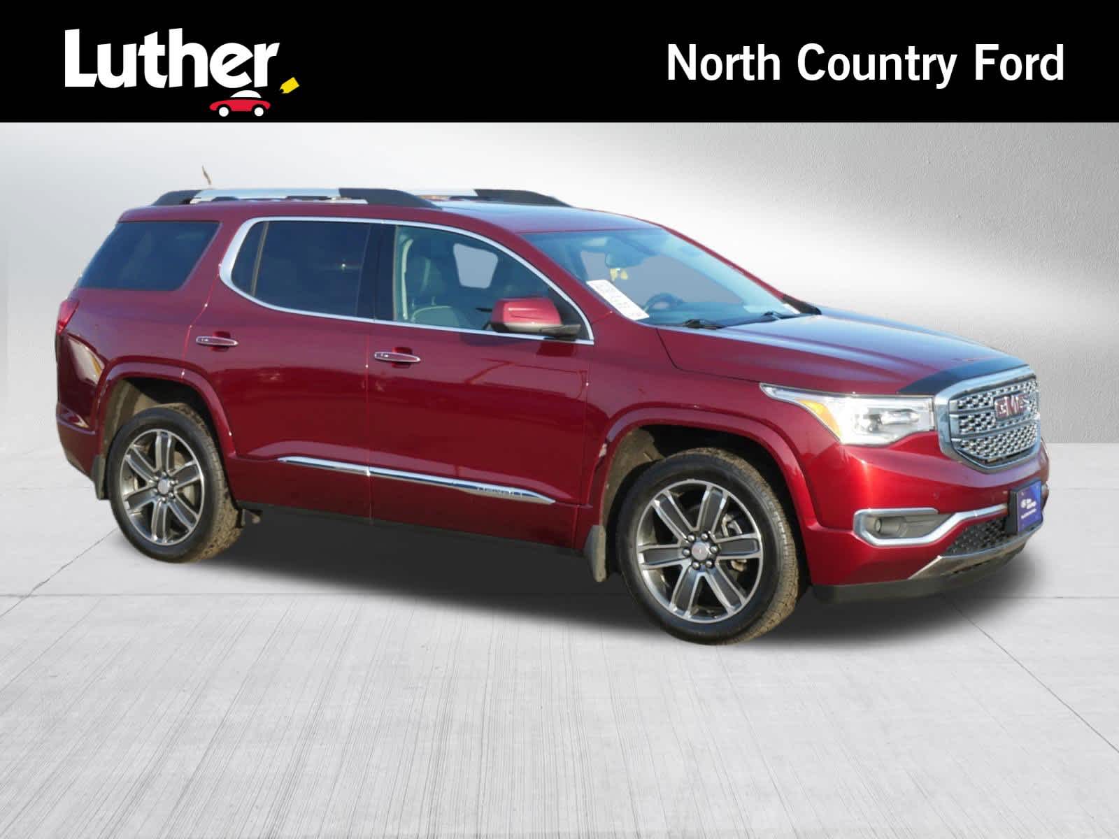 Red (Maroon) 2018 GMC Acadia Denali AWD SUV / Crossover Four-Wheel Drive Automatic