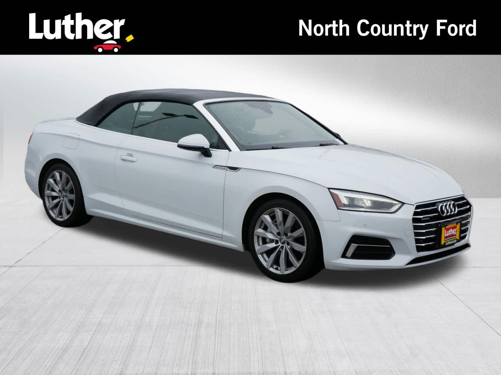White 2018 Audi A5 2.0T quattro Premium Plus Cabriolet AWD Convertible All-Wheel Drive Automatic