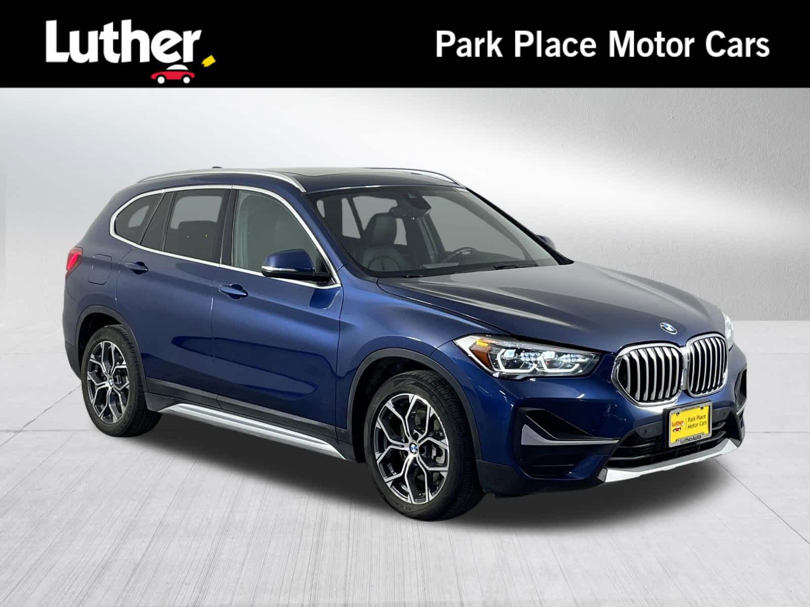 Blue 2021 BMW X1 xDrive28i AWD SUV / Crossover All-Wheel Drive Automatic