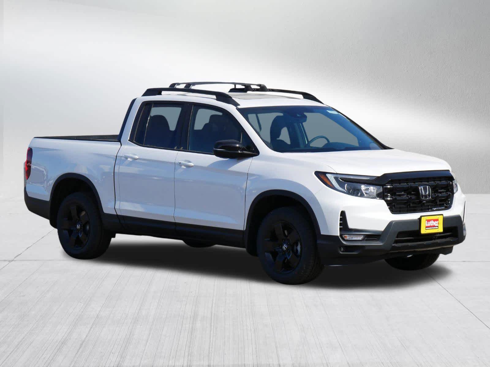 White 2026 Honda Ridgeline Black Edition AWD Pickup Truck All-Wheel Drive Automatic