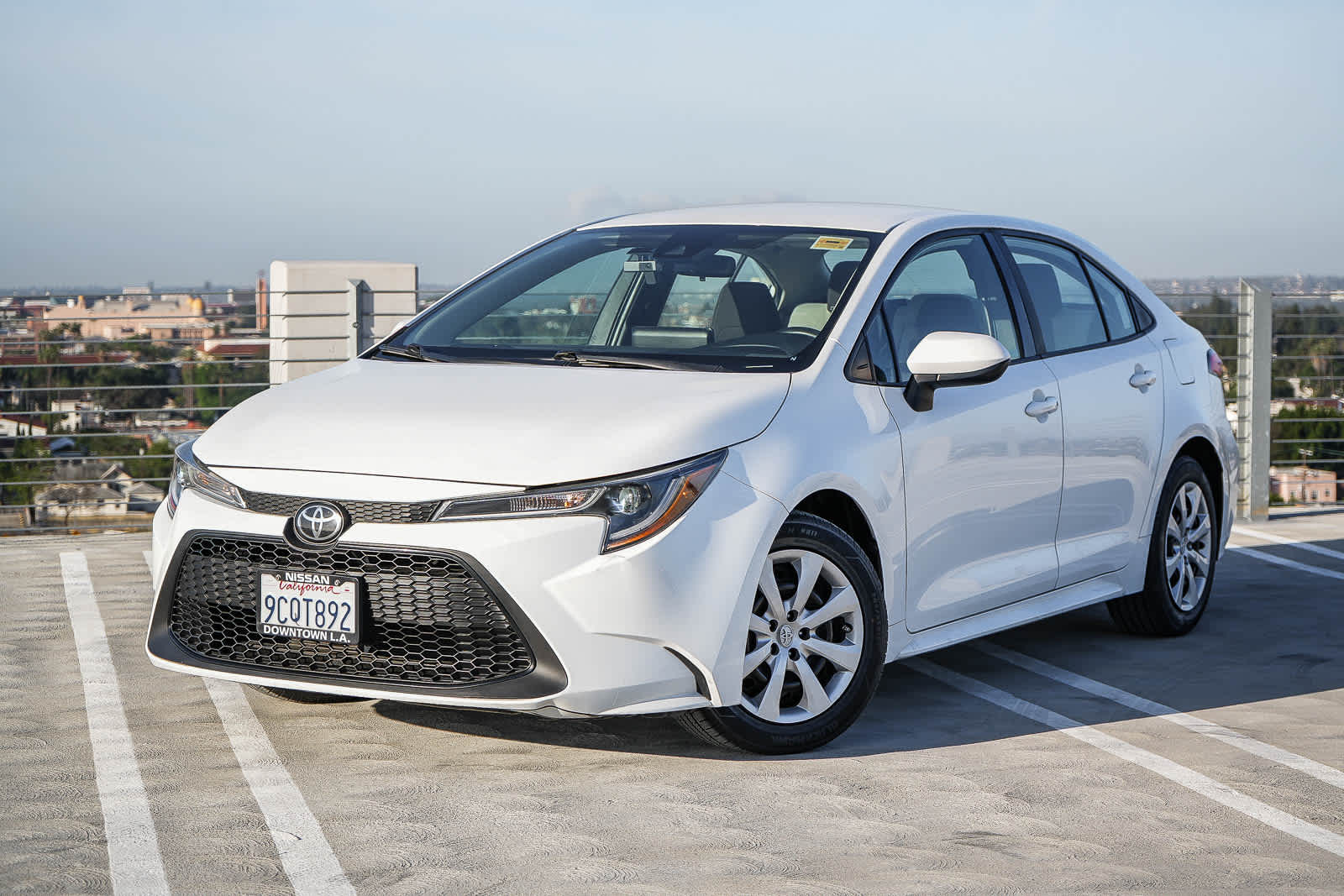 White 2022 Toyota Corolla LE FWD Sedan Front-Wheel Drive Continuously Variable Transmission