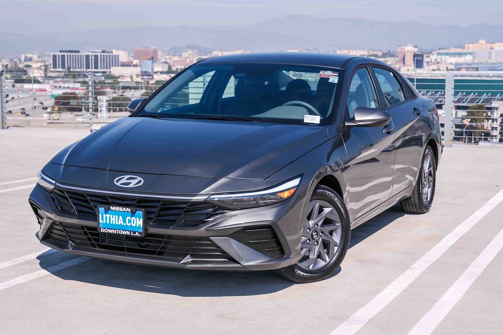 Amazon Gray 2025 Hyundai Elantra Hybrid Blue FWD Sedan Front-Wheel Drive 6-Speed Automatic