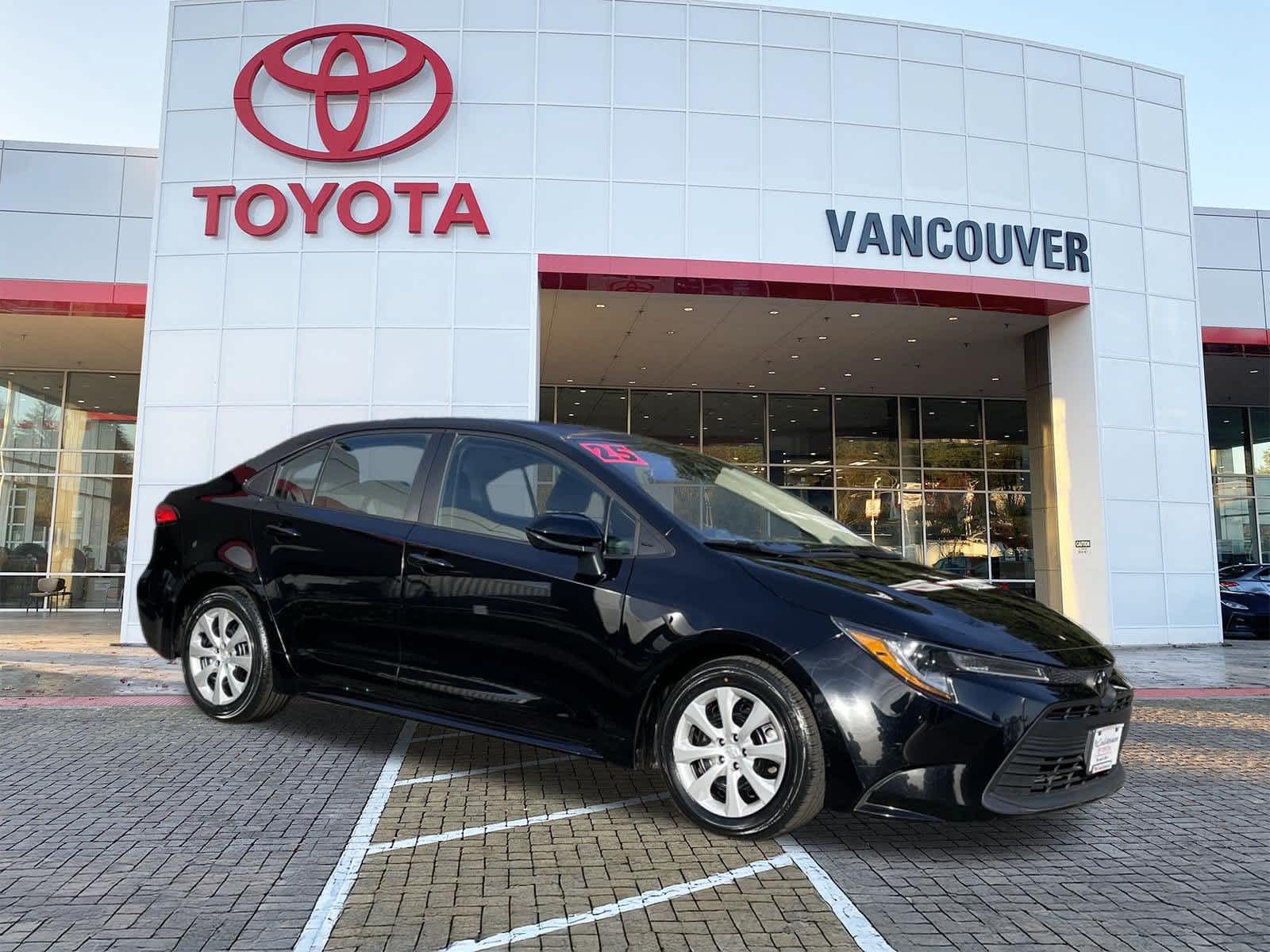 Midnight Black Metallic 2025 Toyota Corolla Sedan Front-Wheel Drive Continuously Variable Transmission