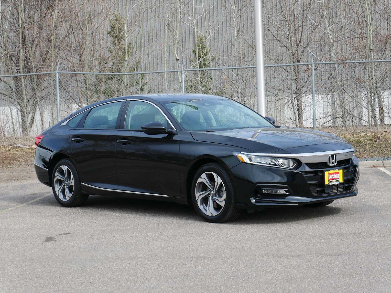 Crystal Black Pearl 2020 Honda Accord 2.0T EX-L FWD Sedan Front-Wheel Drive Automatic