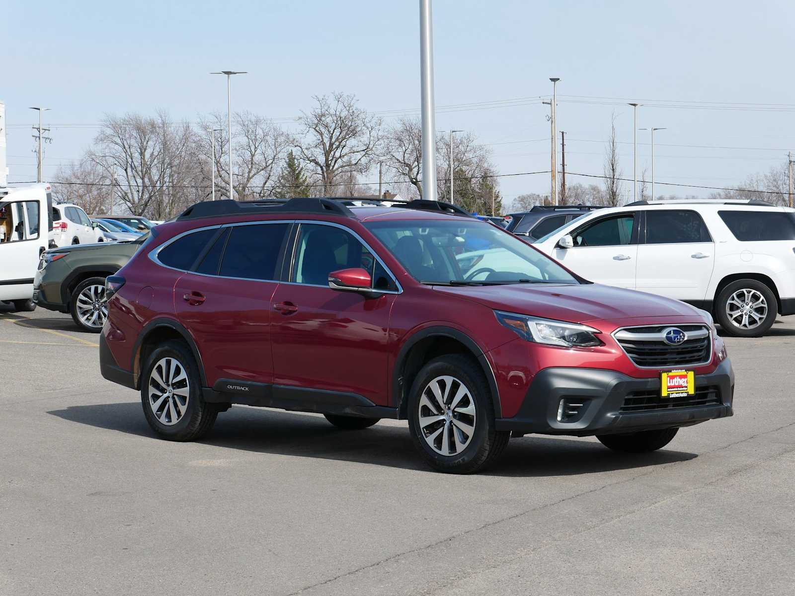 Crimson Red Pearl 2021 Subaru Outback Premium Crossover AWD SUV / Crossover All-Wheel Drive Continuously Variable Transmission