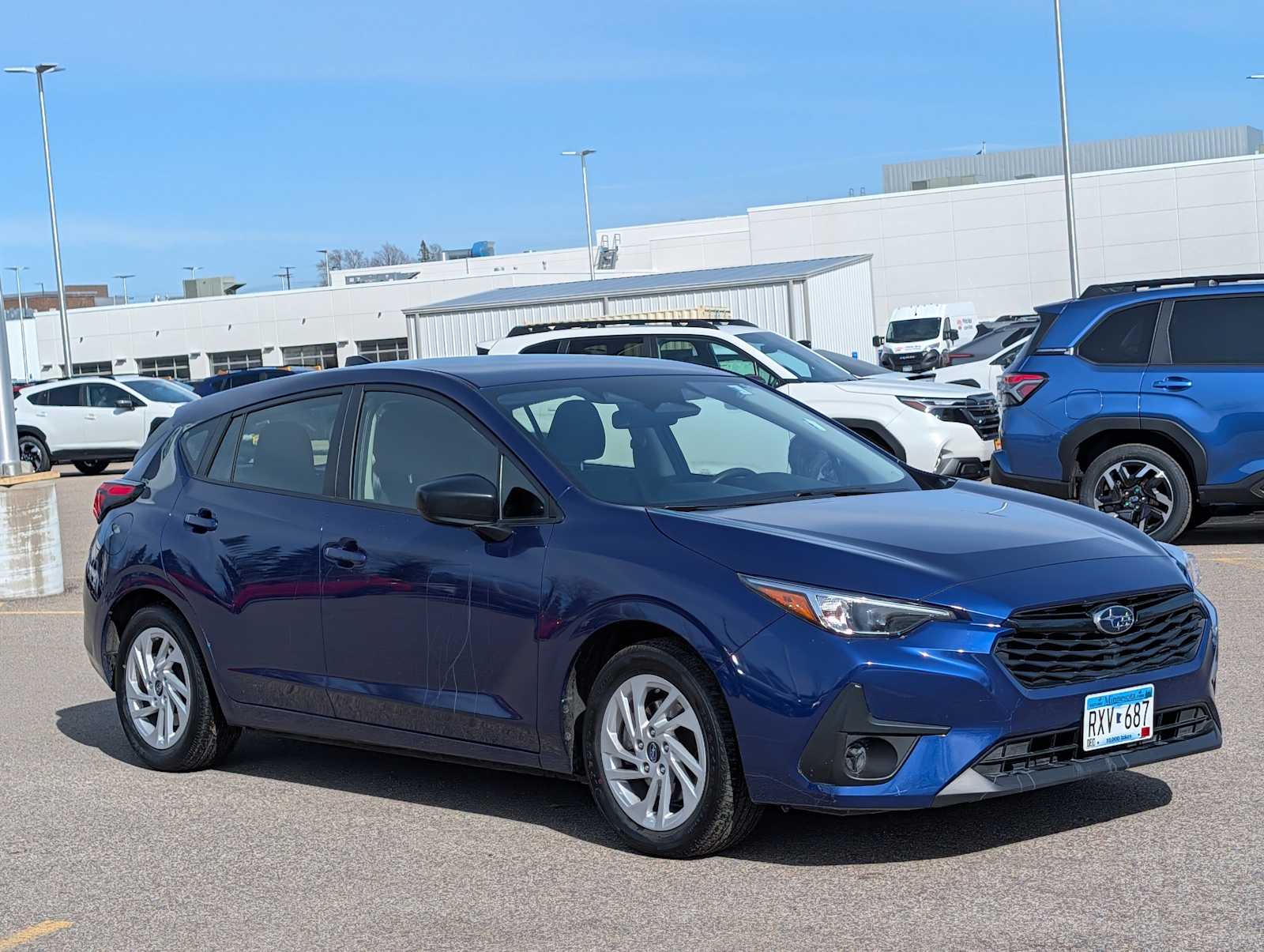 Sapphire Blue Pearl 2025 Subaru Impreza Sedan Continuously Variable Transmission