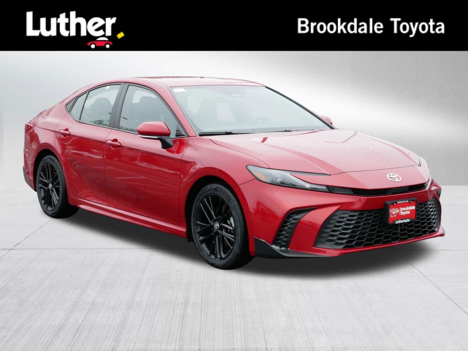 Red 2025 Toyota Camry SE FWD Sedan Front-Wheel Drive Continuously Variable Transmission