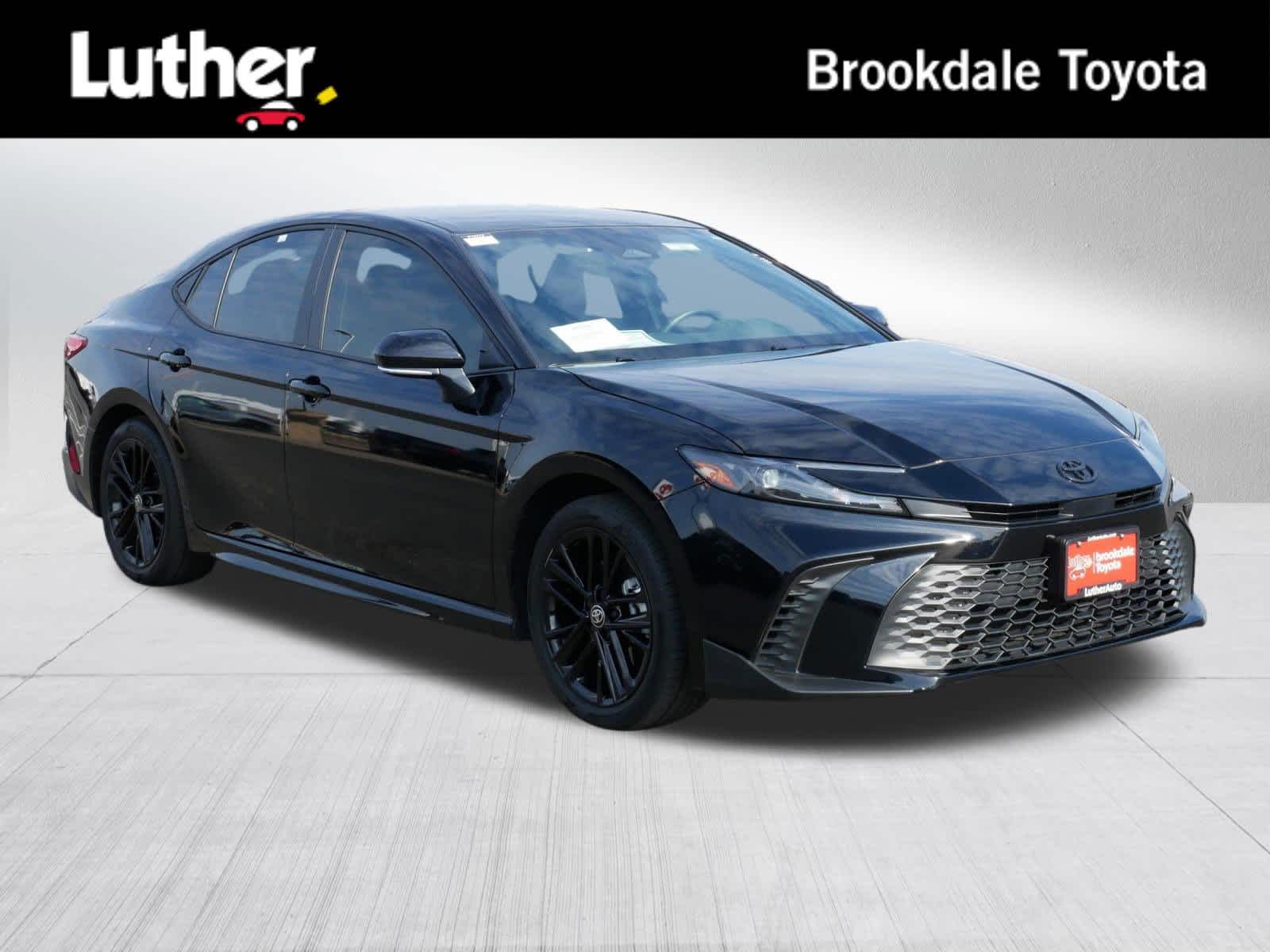 Black 2025 Toyota Camry SE AWD Sedan All-Wheel Drive Continuously Variable Transmission